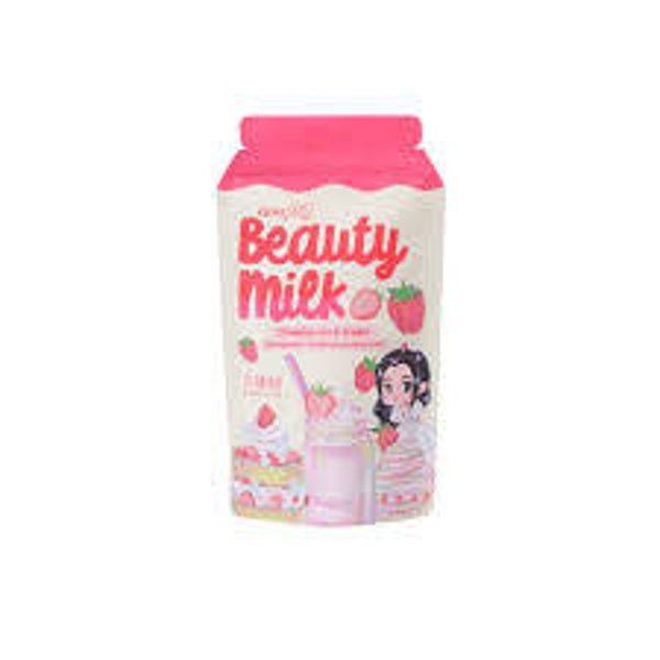 Dear Face Beauty Milk Strawberries & Cream Drink 180g