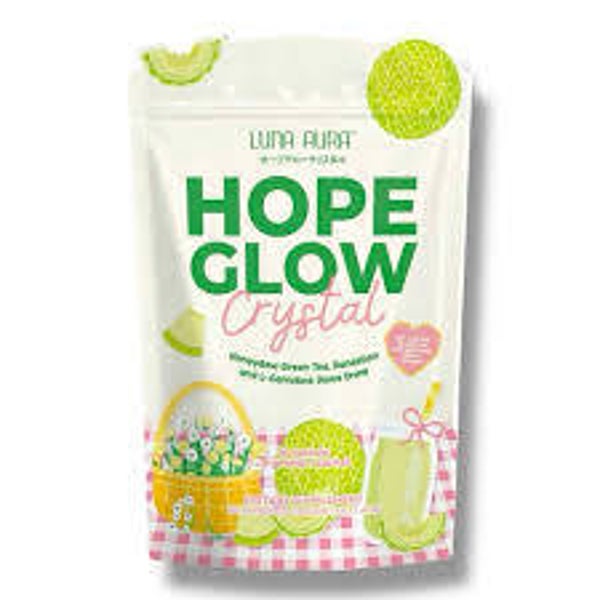 Luna Aura Hope Glow Crystal Honey Dew Green Tea 180g