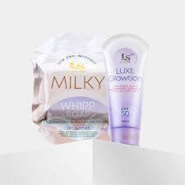 Luxe Skin Bundle Glowtion and Whipped Soap 225g