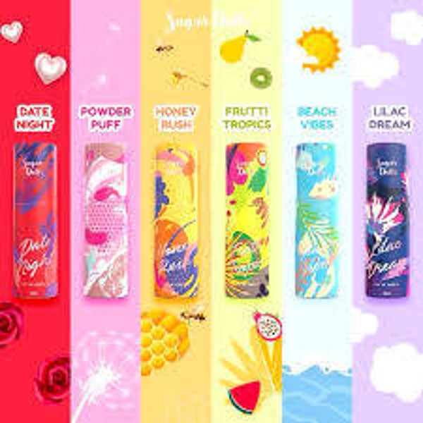 Sugar Dolls Fragrance w/ Canister Beach Vibes 30ml