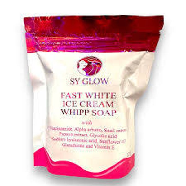 SY Glow Fast White Ice Cream Whipped Soap 125g