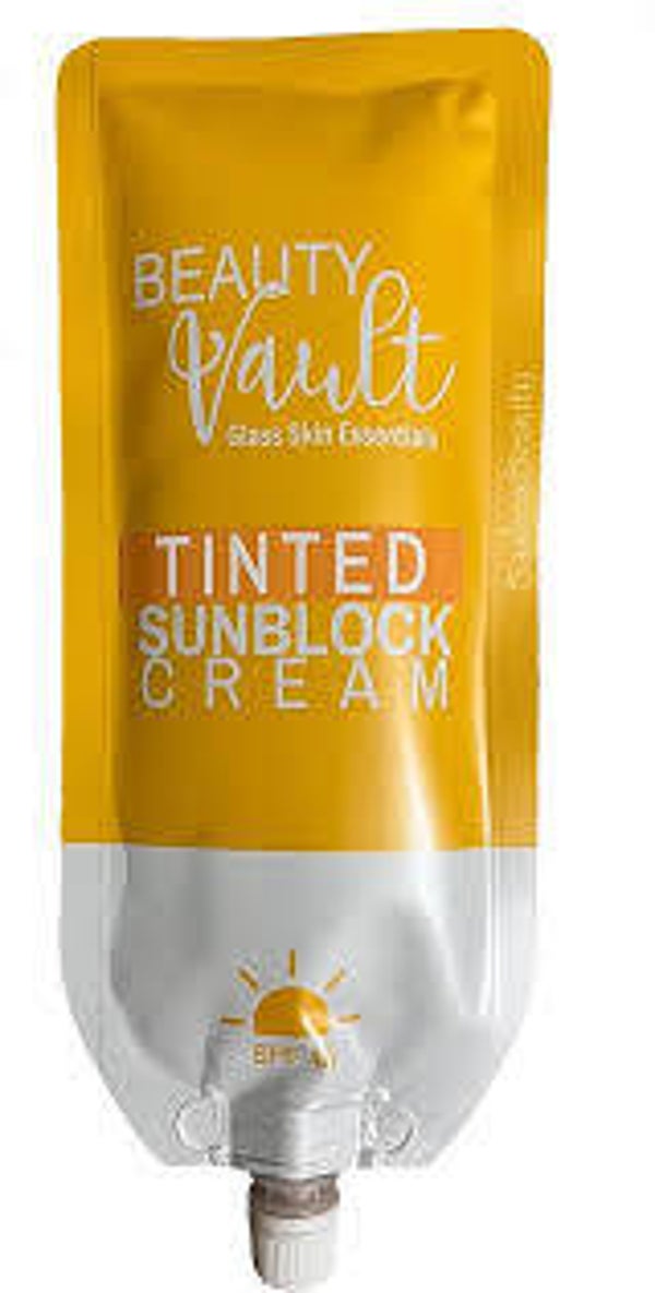 Beauty Vault Tinted Sunblock Cream SPF45 50g (Sachet)