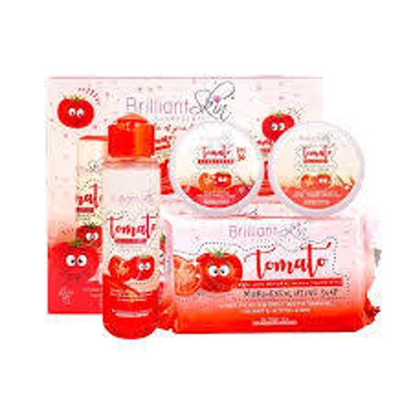 Brilliant Skin Tomato Micro Exfoliating Facial Set 330g