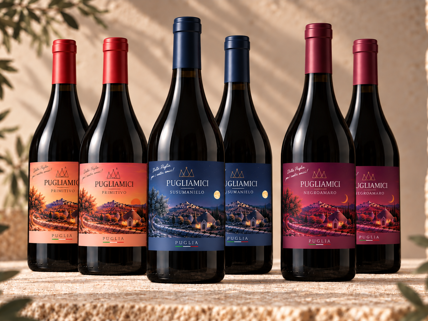 Vini rossi assorti (6 flessen rood)