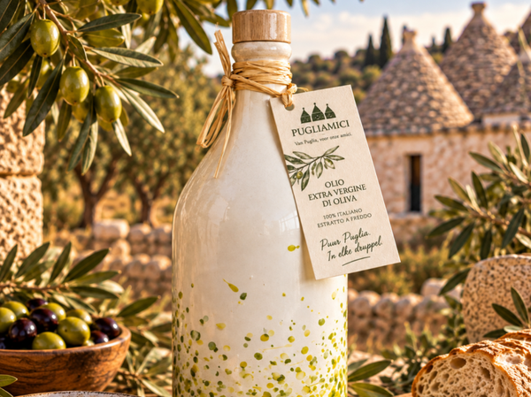Olijfolie Kruik 50cl inclusief extra navul blik olie