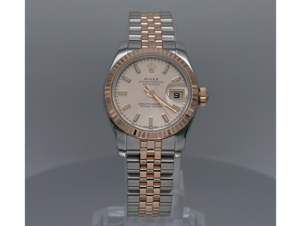 Rolex Datejust 26mm Steel and Rose Gold Sundust Dial