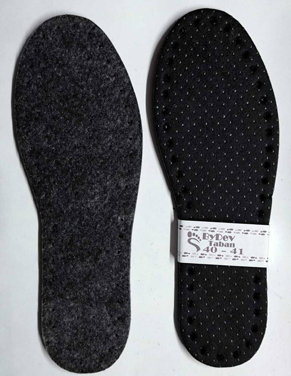 Sohlen vorgelocht 40-41 BD 6mm Filz mit Noppen