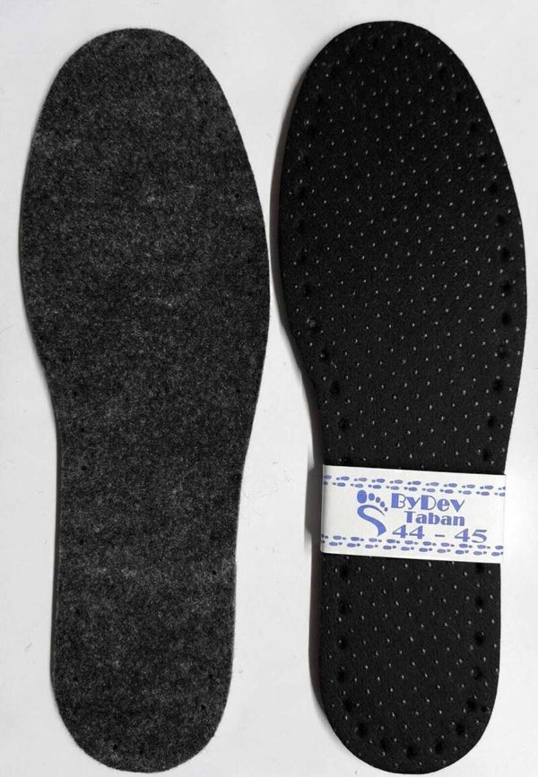 Sohlen vorgelocht 44-45 BD 6mm Filz mit Noppen