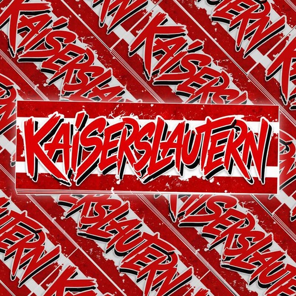 50 Kaiserslautern Aufkleber 14,8cm x 5cm