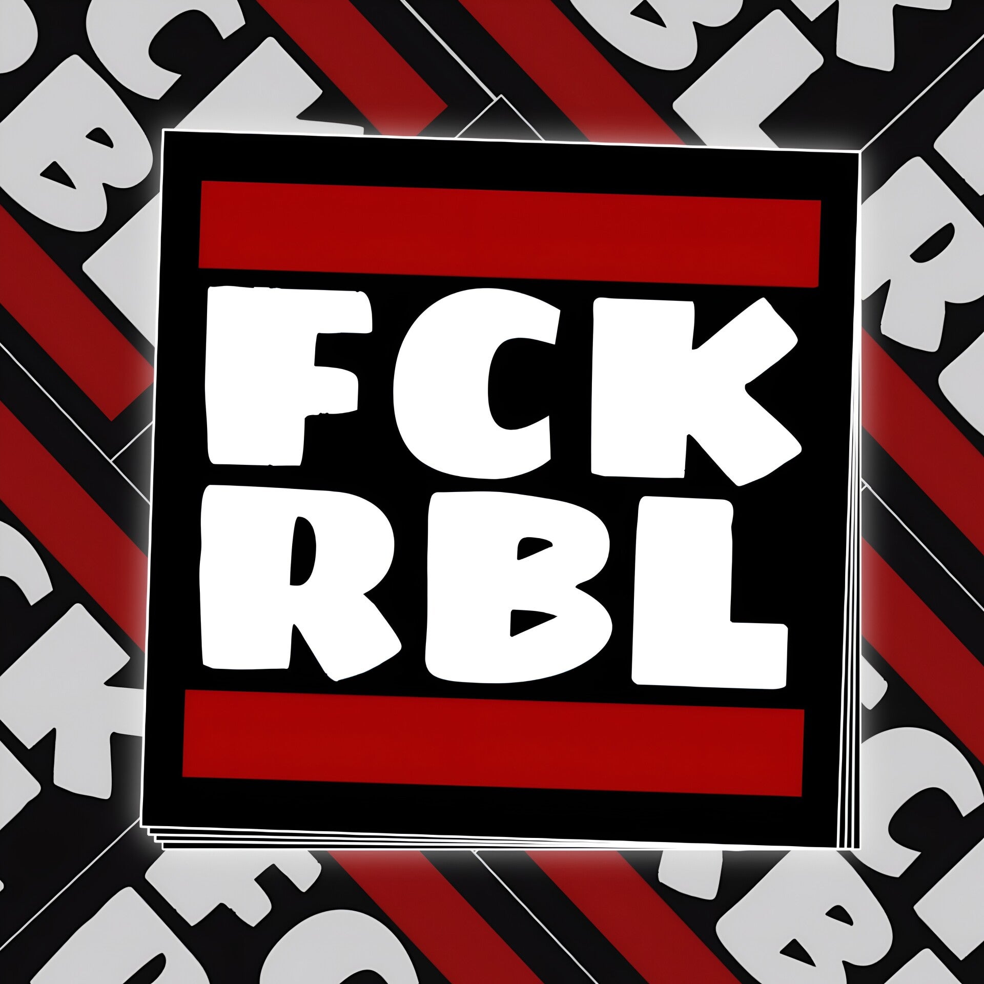 50 FCK RBL Sticker 5,2cm x 5,2cm