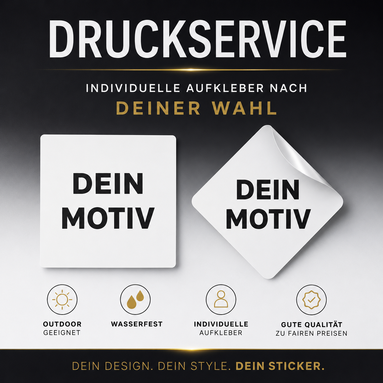 Individuelle Aufkleber nach Wunsch – Dein eigenes Design als Sticker