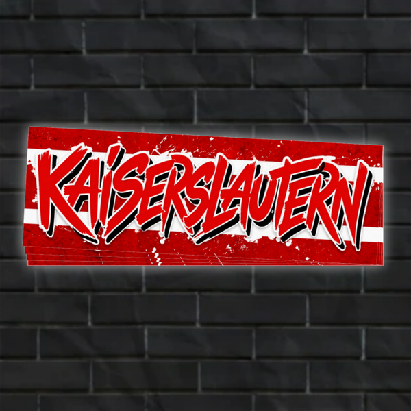 50 Kaiserslautern Aufkleber 14,8cm x 5cm (Kopie)