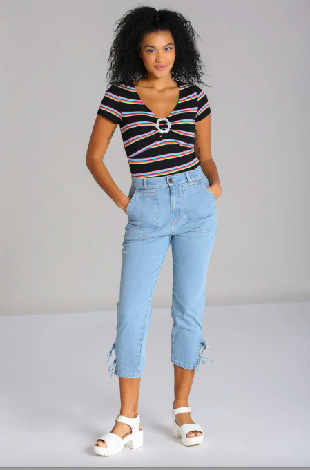 Kiralee cropped Jeans • Hell Bunny