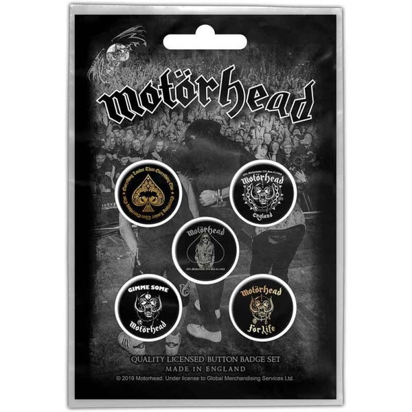 Motörhead 5 button pack