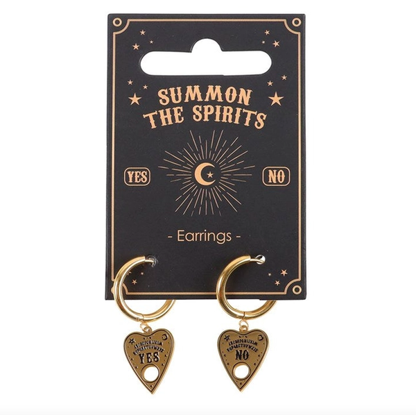 Ouijabord planchette earrings