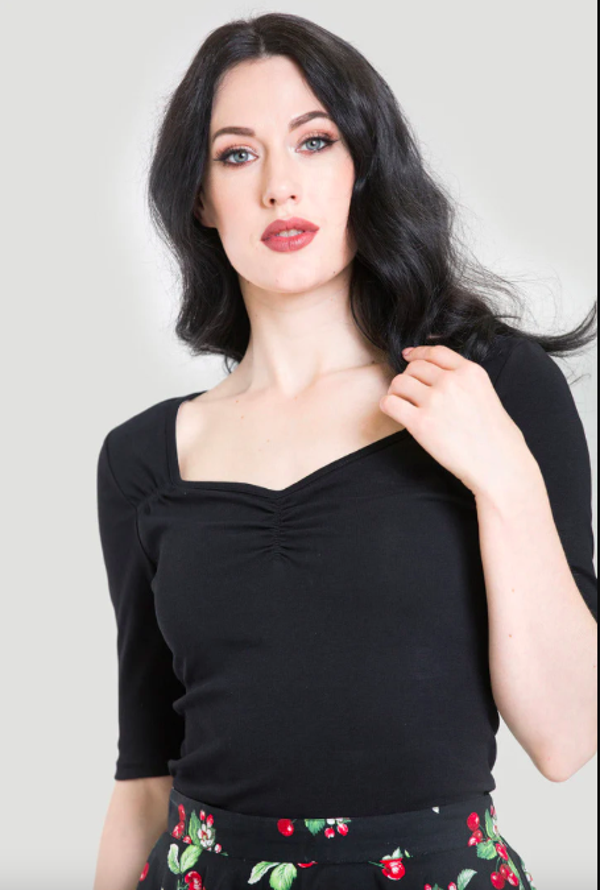 Philippa Top black • Hell Bunny
