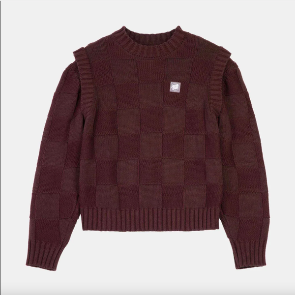 Check 2-in-1 knit Crew • Santa Cruz