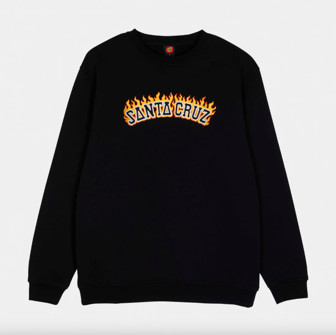 Santa Cruz • Burnt Collegiate Crew sweatshirt