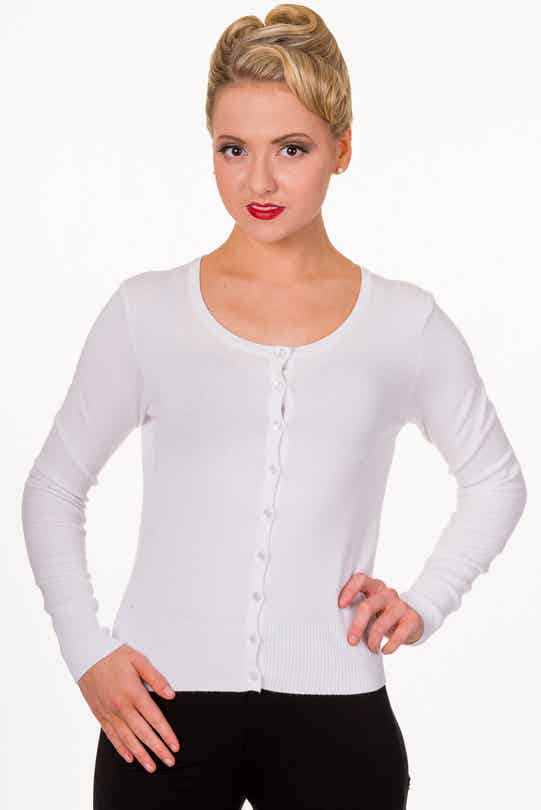 Getaway Cardigan White Banned