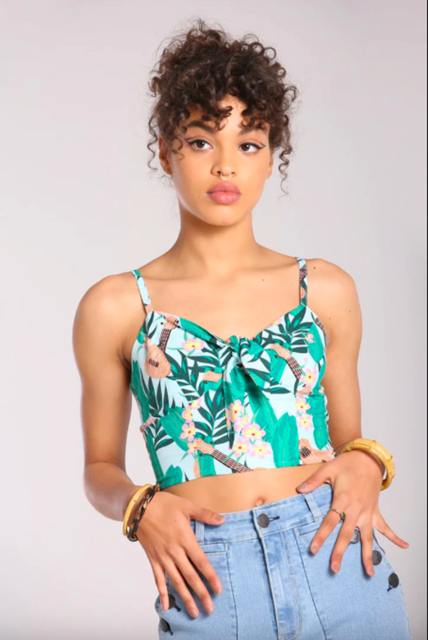 Ululani crop top - Hell Bunny