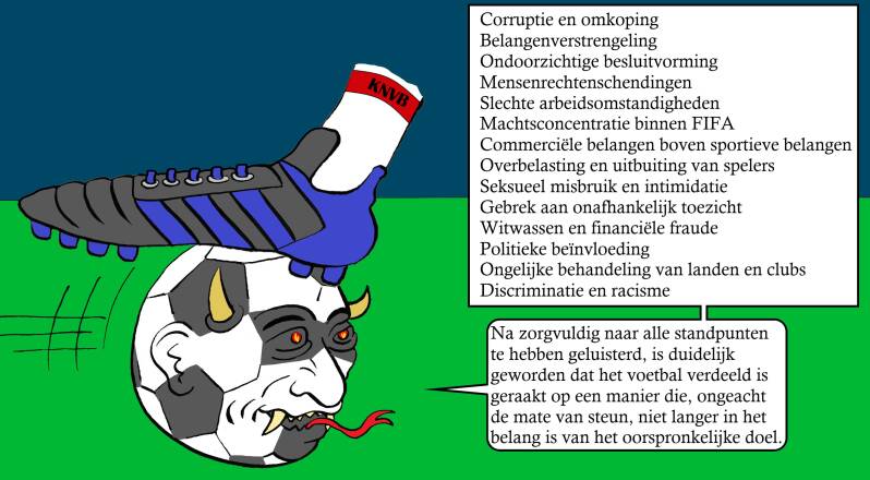 Infantino-bal gestopt door KNVB