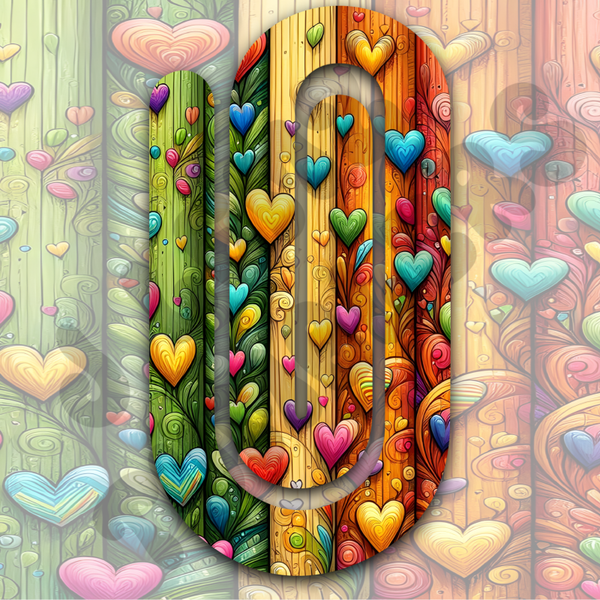 COLORFUL BOHO HEARTS