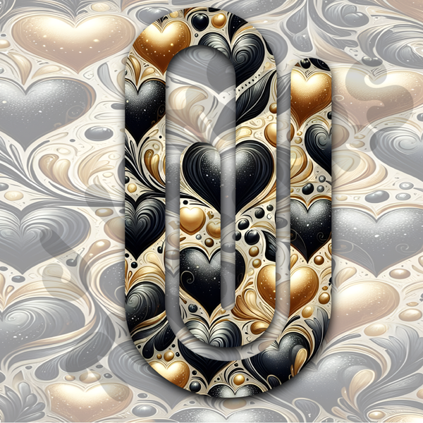 BLACK & GOLD HEART