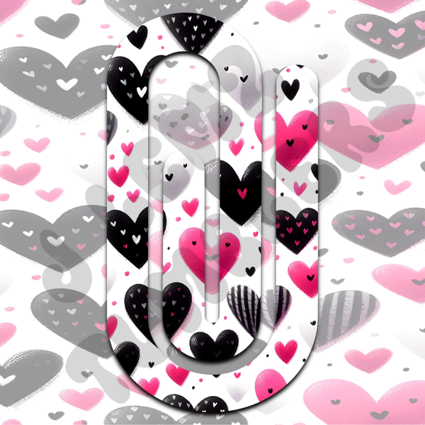 BLACK & PINK HEARTS