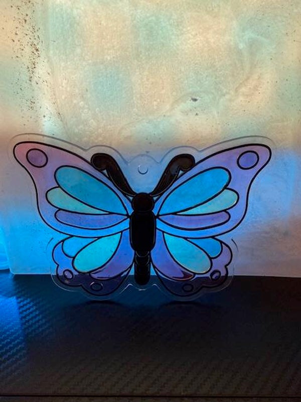 butterfly resin suncatcher
