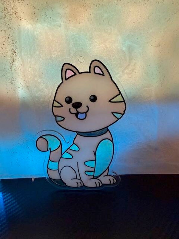 cat resin suncatcher