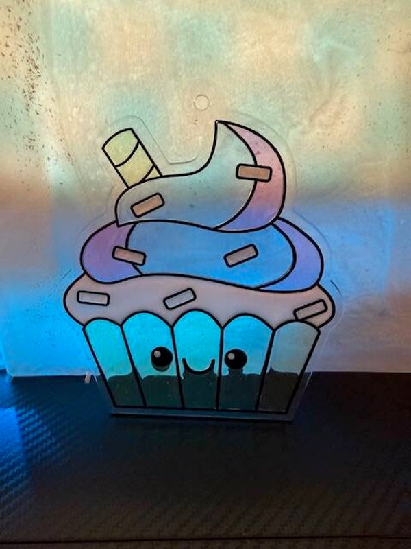 cupcake  resin suncatcher