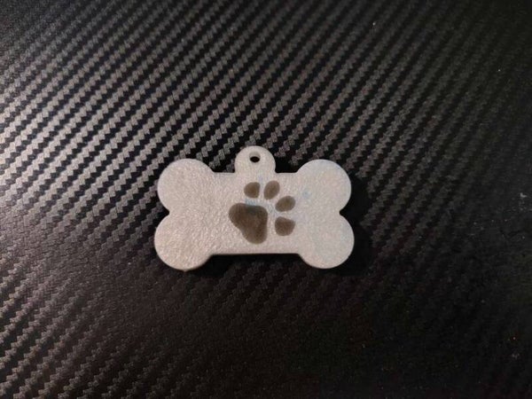 puppy paw print dog tag