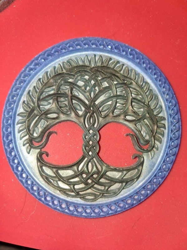 tree of life resin coaster
