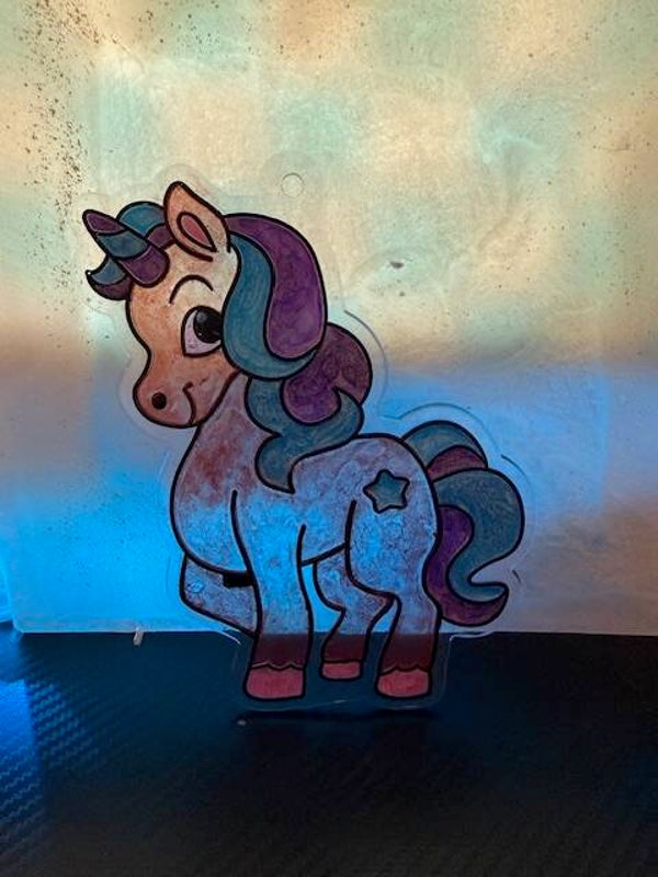 unicorn resin suncatcher