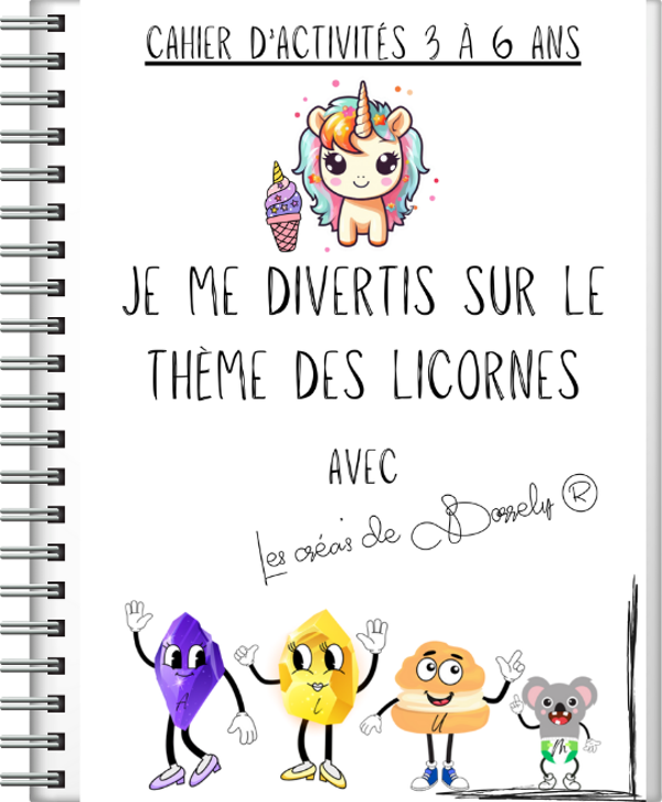 Je me divertis sur le thème des licornes.