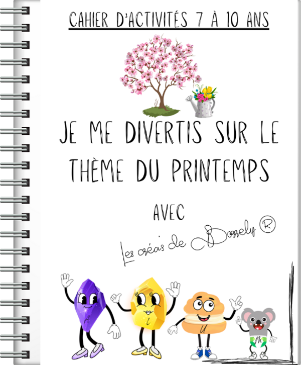 Je me divertis sur le thème du printemps 7-10 ans.