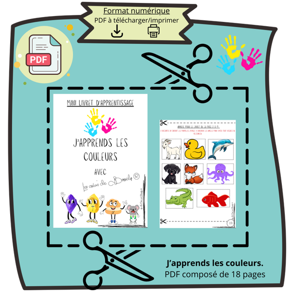 Mini livret  - J'apprends les couleurs. PDF