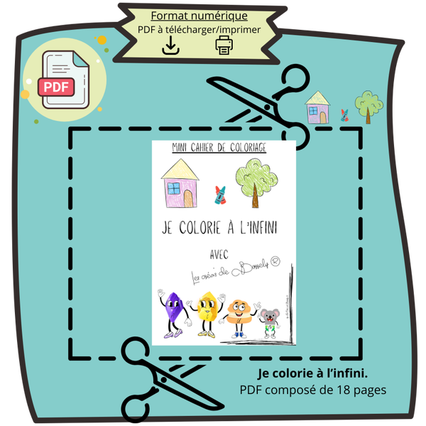 Mini cahier  - Je colorie à l'infini. PDF