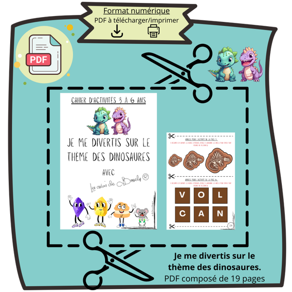Je me divertis sur le thème des dinosaures. PDF