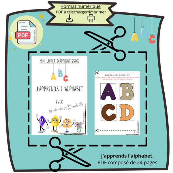 Mini livret  - J'apprends l'alphabet. PDF