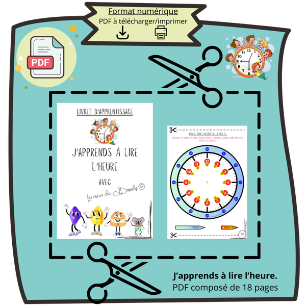J'apprends à lire l'heure. PDF