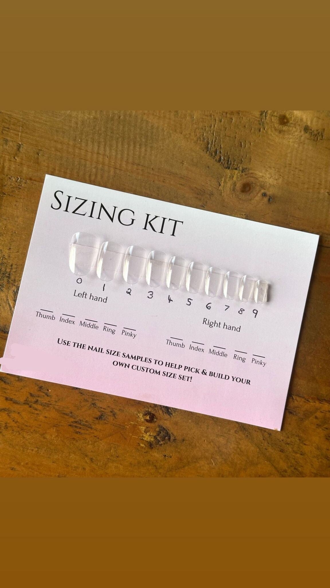 sizing kit