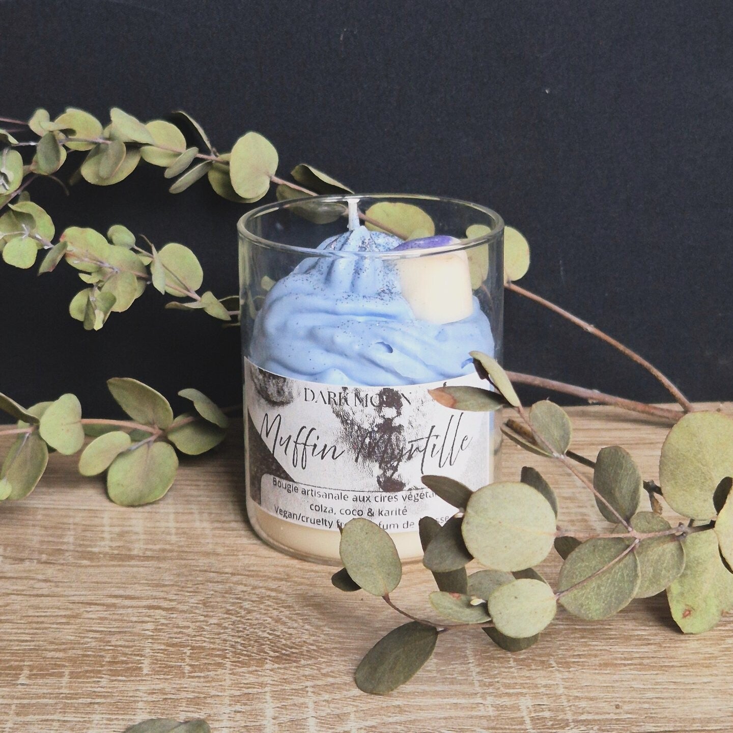 Bougie Muffin Myrtille