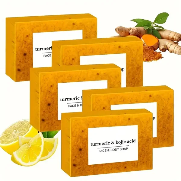 Turmeric and kojic soap