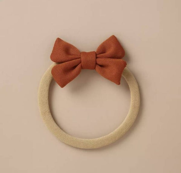 Rust bow headband