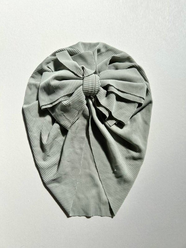 Sage bow turban