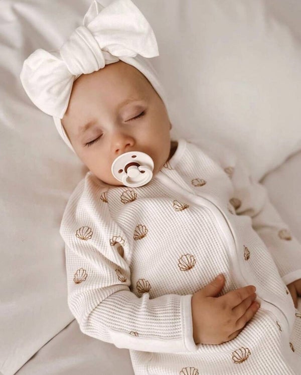 Shell waffle sleep suit