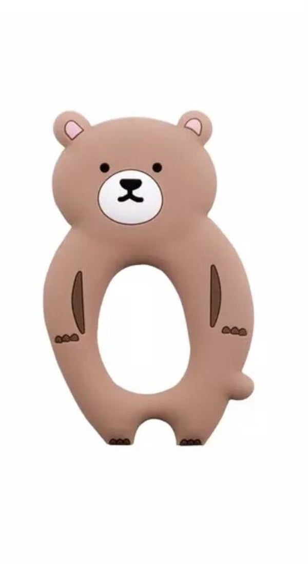 Brown bear teether
