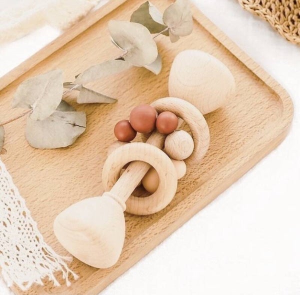 Wooden red teether
