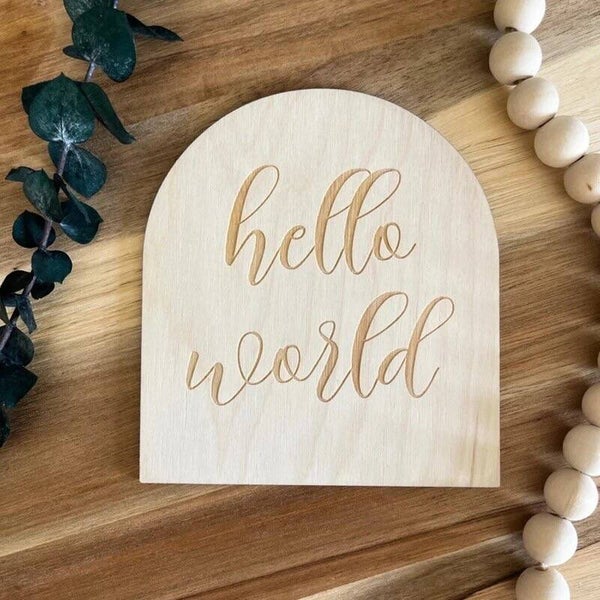 Arch hello world card